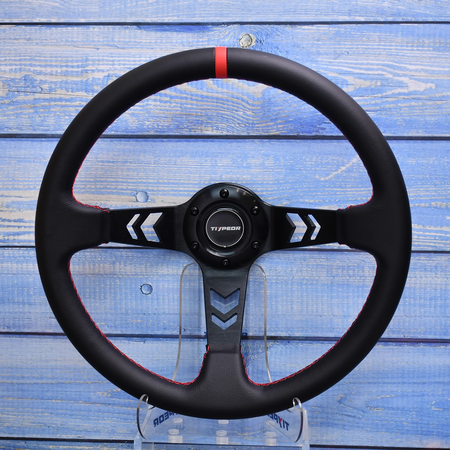 

Tiypeor Universal 350mm microfiber leather Car Racing Steering wheels Drifting Sport Auto Steering Wheel with Accessories