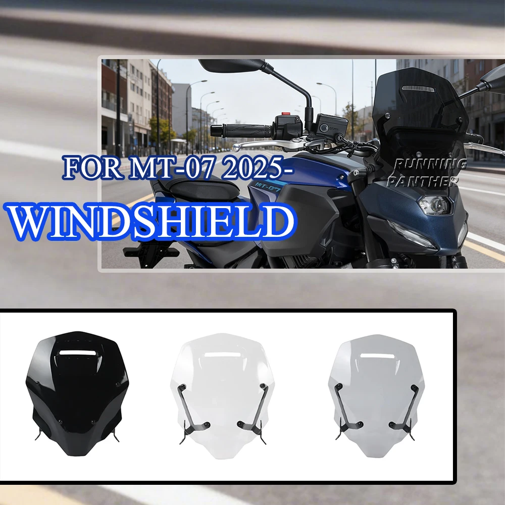 

Motorcycle motorcycle parts Touring windshield, guide cover sun visor ABS suitable for Yamaha MT07 MT-07 MT 07 2025- ﻿