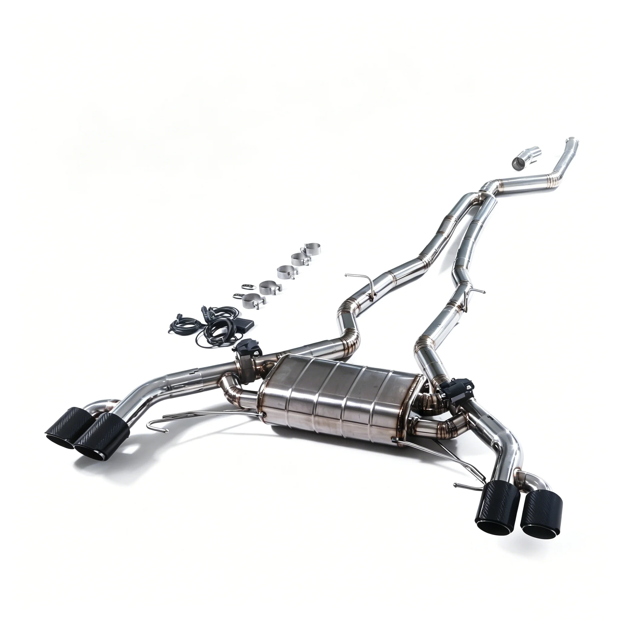 Suitable for 2017-2024 BMW X3 X4 G01 G02 M40i 3.0T Ctback Valvetronic titanium alloy high-performance exhaust system four out