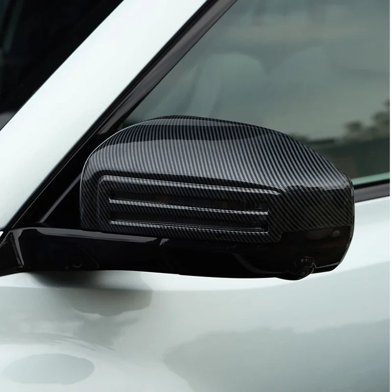For BYD Equation Leopard 3/Titanium 3/Super 3 2025 2026 ABS Black Side Reverse Mirror Rain Shield Frame Rear View Mirror Cover