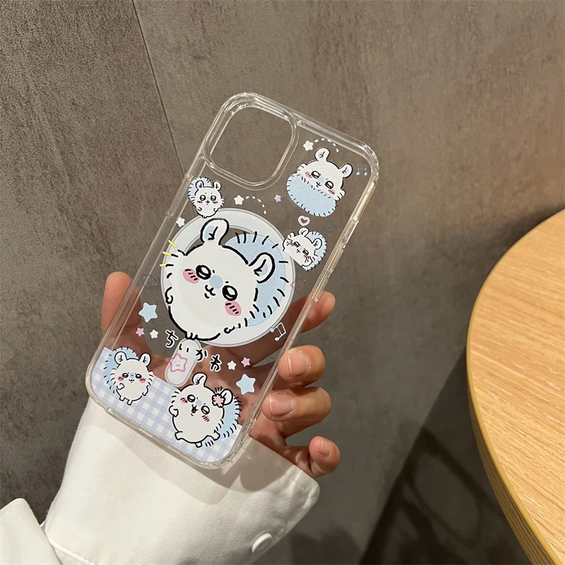 حامل مغناطيسي لطيف على شكل فأرة طائرة صغيرة من Chiikawa لحافظة الهاتف المحمول طقم كرافت كاواي