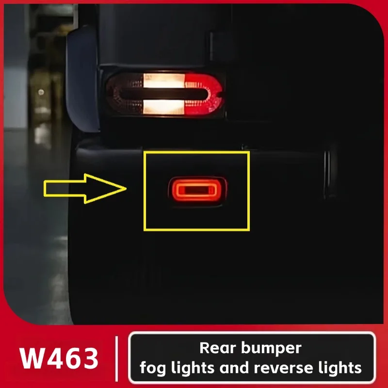 Smoked Lens Rear Bumper Fog & Reverse Light Assembly For Mercedes Benz G-Class W463 G350 G500 G55 G63 G65 Led Replacement