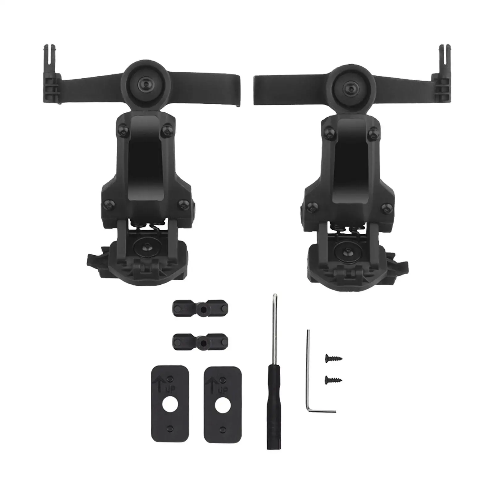 Rotation Helmet Rail Adapter Easy to Install Fittings Headphone Mount Headset Bracket Kit for Comtac 3 Headset
