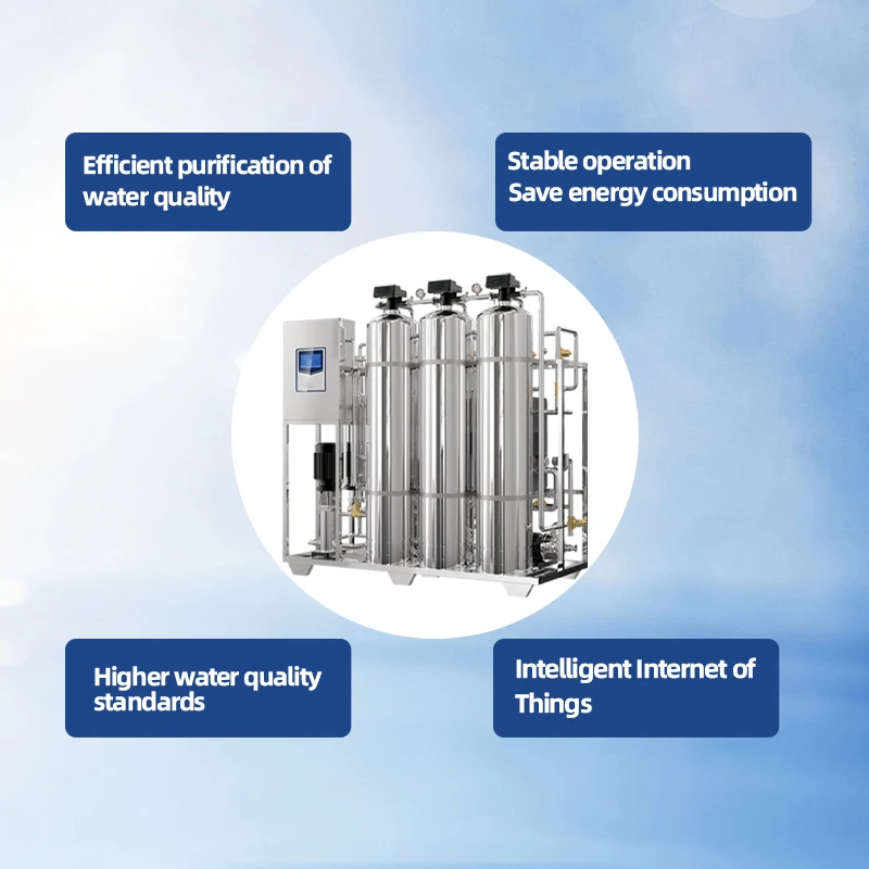 0.25T/Hour 200GPD Reverse Osmosis Water Filter System with EDI Technology 0.0001UM Household Water Treatment System