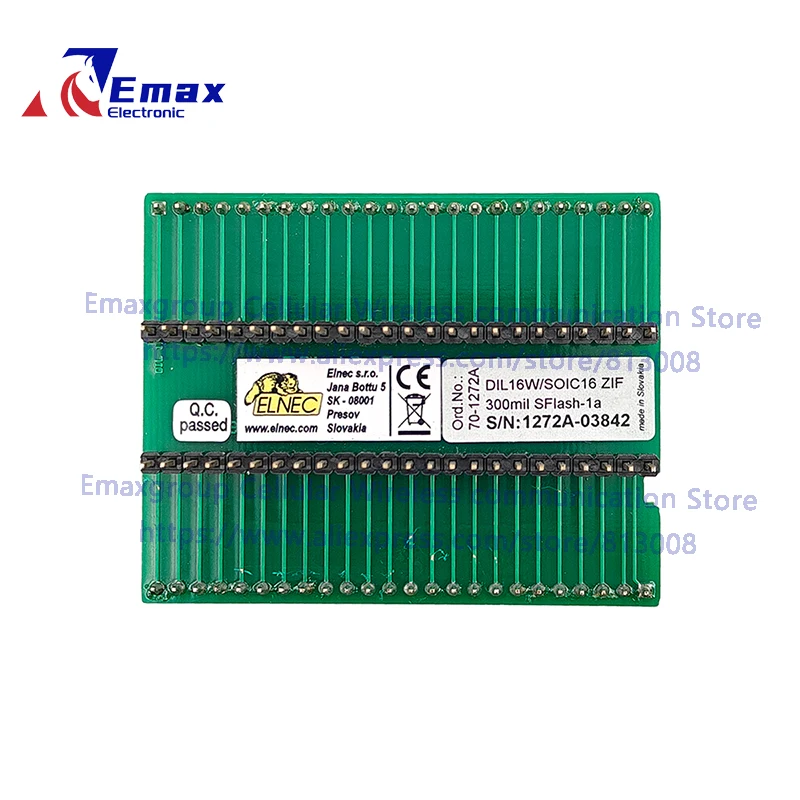 ELNEC DIL16W/SOIC16 ZIF 300mil SFlash-1a (الطلب. لا. 70-1272A) مقعد اختبار IC مقعد اختبار مقبس اختبار مقعد البرمجة