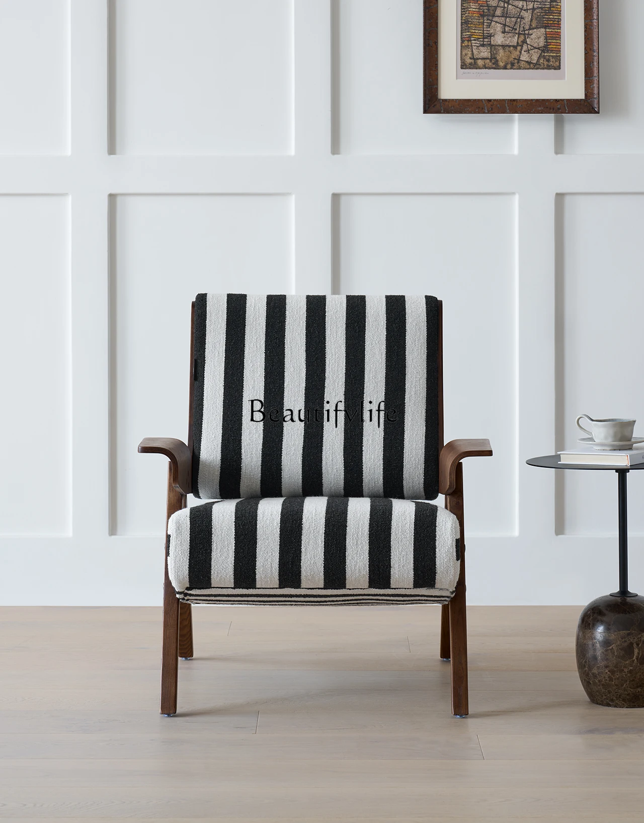 

Modern simple living room leisure chair retro wind balcony lazy sofa chair