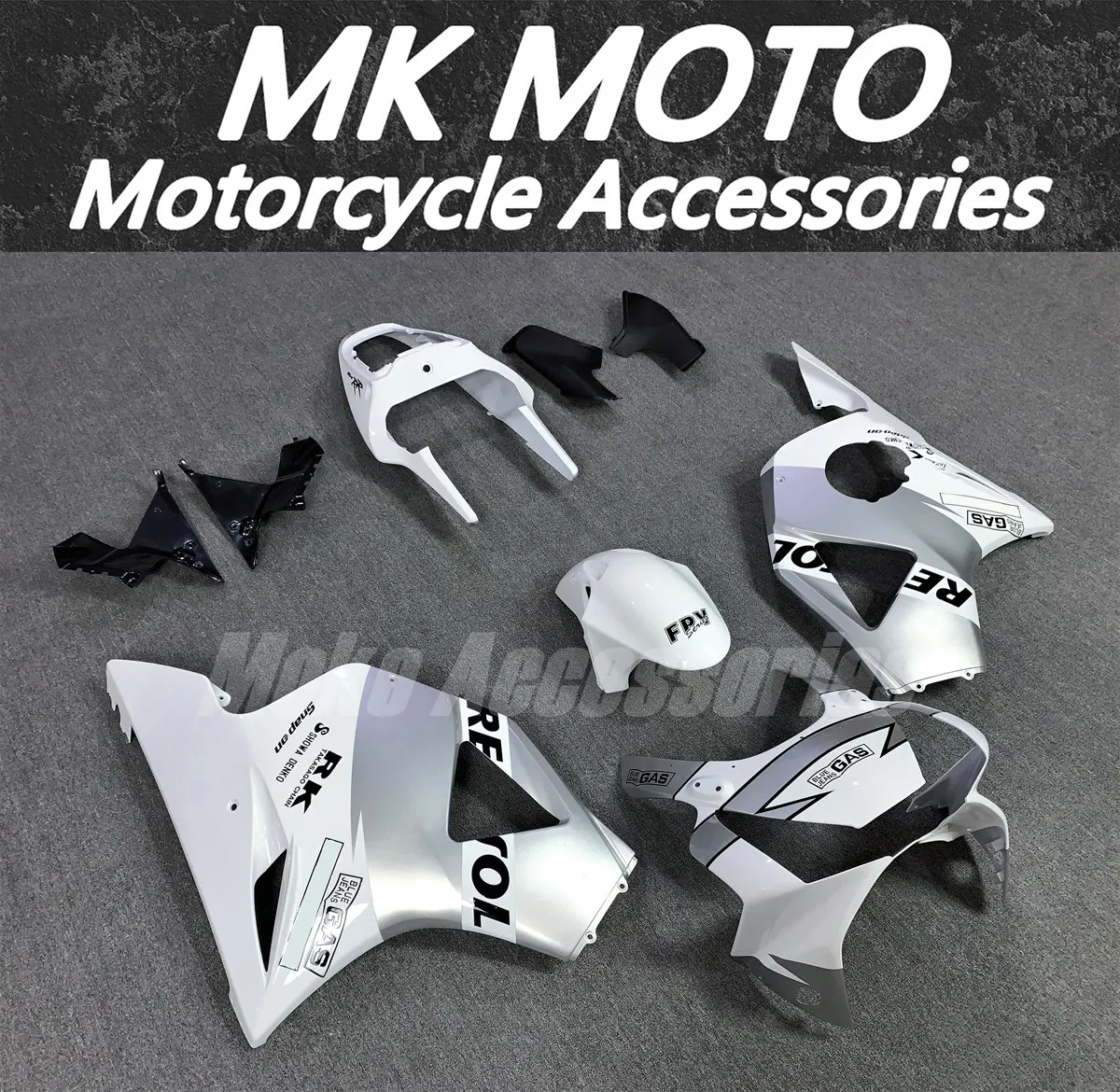 Fairings Kit Fit For Cbr900rr 954 2002-2003 Bodywork Set High Quality ABS Injection New Silvery White