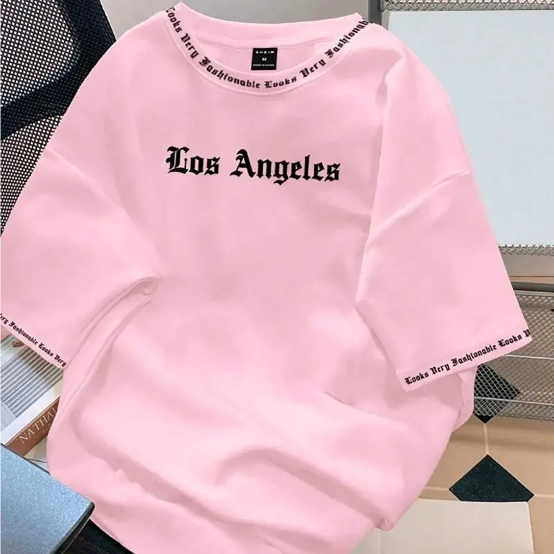 The 2025 summer new men's T-shirt 3D letter print casual loose solid-color basic coat with American style image 3