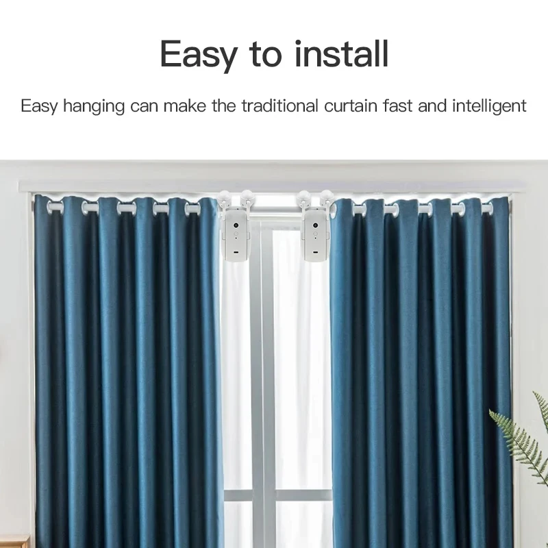 smart curtain opener WIFI/BL Smart Curtain robot Motor Roman Rod Rail Automatic Curtain Electric Curtain robot Remote Control