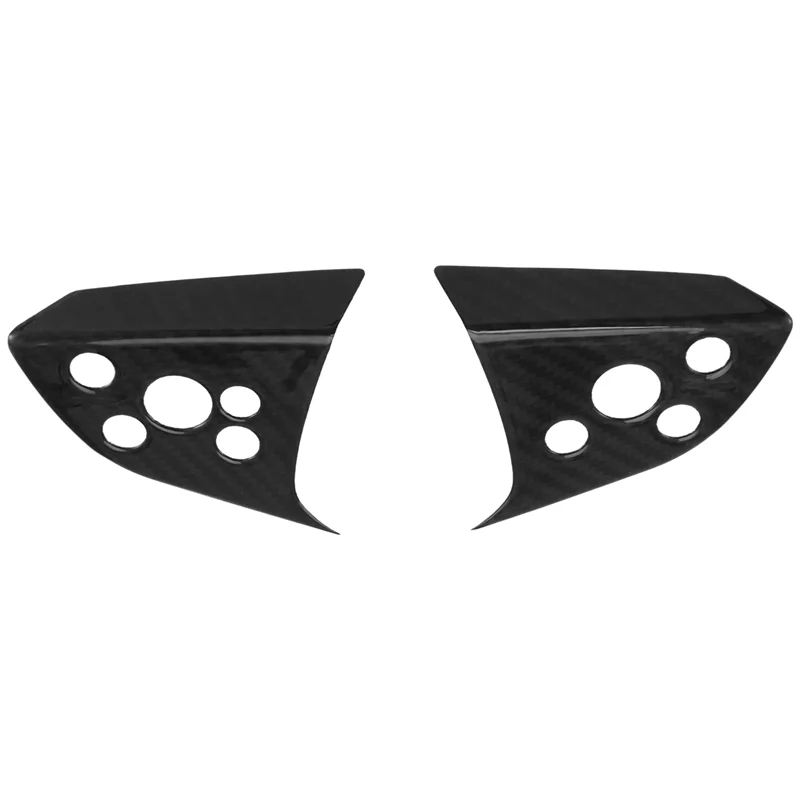 

Car Steering Wheel Scroll Knob Trim Sticker Carbon Fiber For Tesla Model 3 Highland 2024 Car Interior Accessories