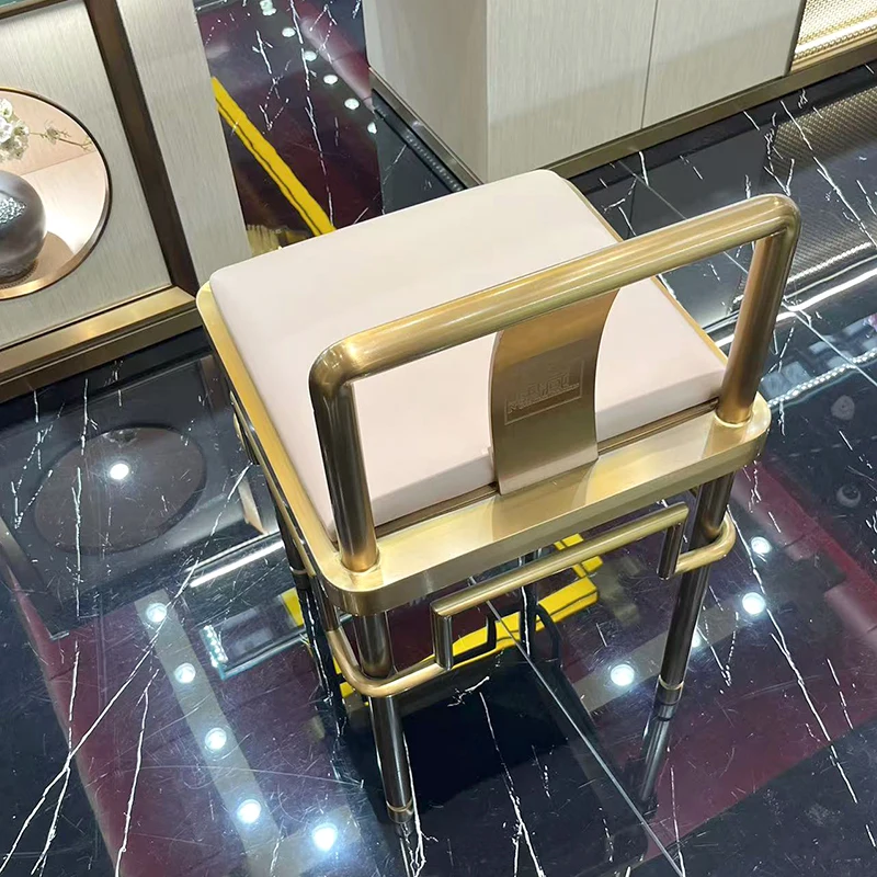 لمخصص الحديثة الفاخرة مقهى كرسي بار شعبية لمكتب الاستقبال في الهواء الطلق تطبيقات الفنادق تصميم النسيج #3