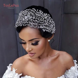 YouLaPan Wedding Tiaras Bridal Headbands Rhinestone Headwear Princess Crown Headdress for Woman Headband Wedding Headpiece HP415