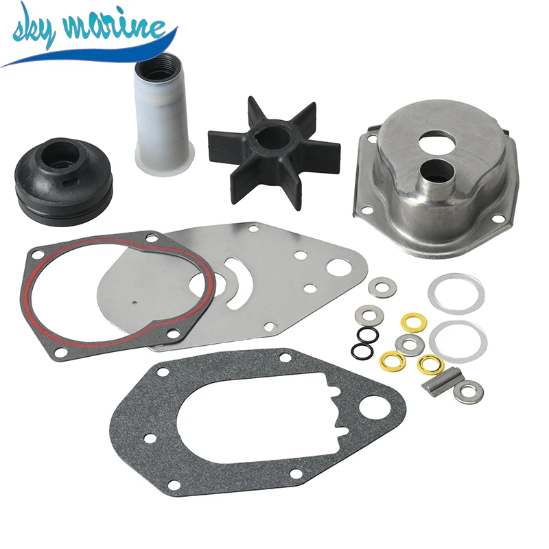 46-812966A11 46-812966A12 12095 Replaces Fits For Mercury Mariner 812966A11 40 50 55 60HP 4-Stroke New Water Pump Impeller Kit