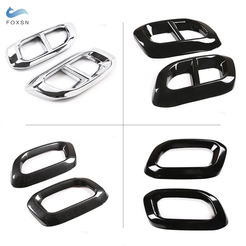 For Mercedes Benz GLE350 GLE450 GLC GLS W167 X253 X167 2020 Car Rear Exhaust Tail Muffler Pipe End Output Cover Protective Trim