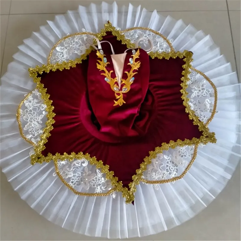 Tutu บัลเล่ต์ Professional ชุดบัลเล่ต์สาวเครื่องแต่งกายหญิง Sleeping Swan Lake Tutu บัลเล่ต์สวมใส่