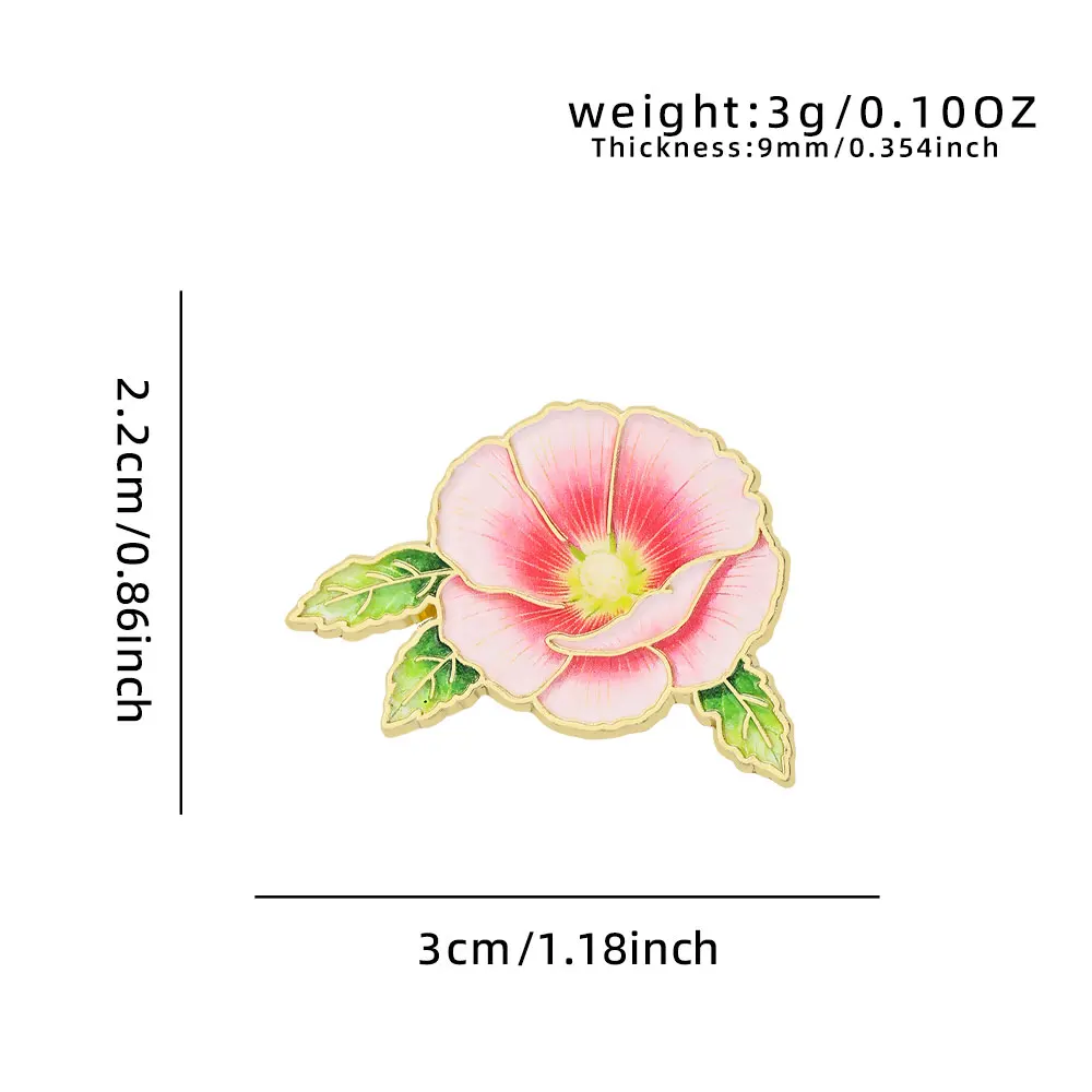 Elegante botanische Emaille-Blumenanstecker, sortierte Pflanzen-Reversbroschen, Natur-Abzeichen für Kleidung, Damen-Modeaccessoires