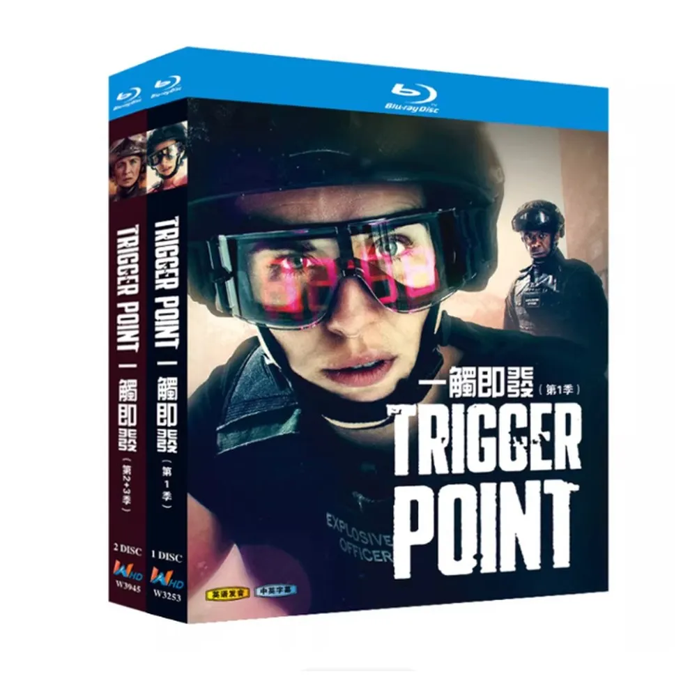 Blu-ray BD High-Definition British TV Series Trigger Point Seasons 1–3 3-Disc Set