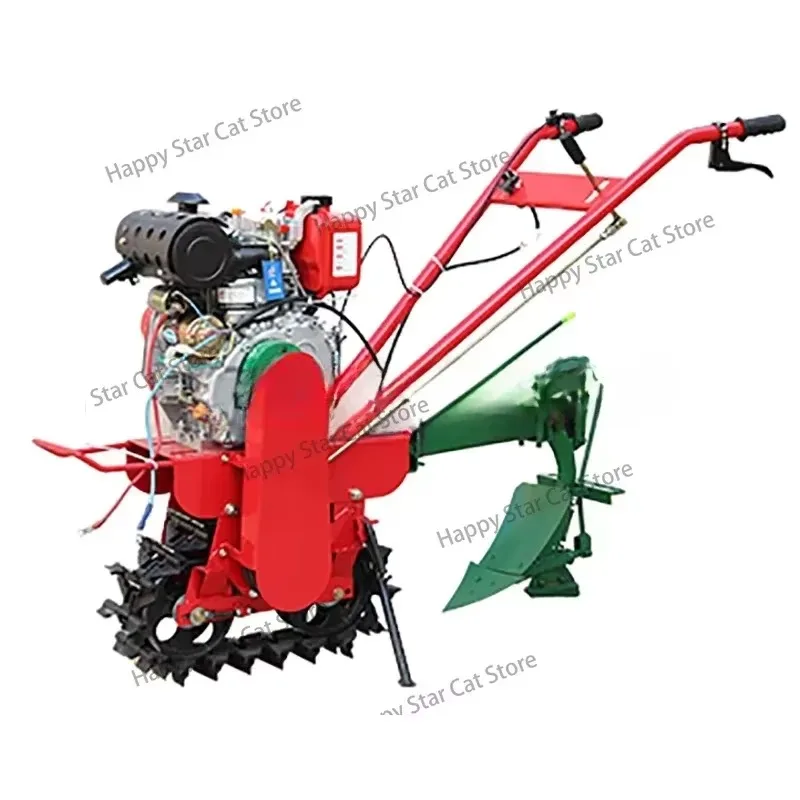 Track Cultivator Agricultural Use Trenching Soil Cultivation Plough Field Soil Cultivation Gasoline and Diesel Models