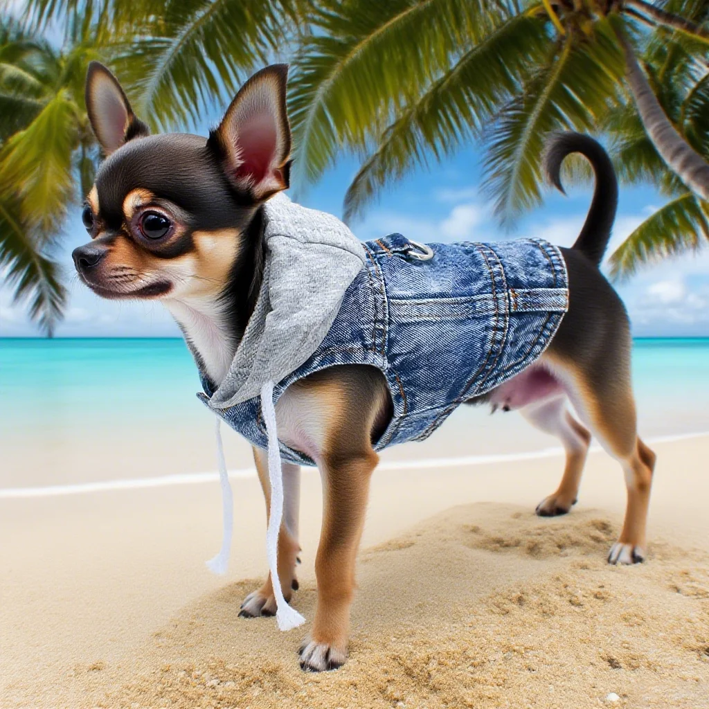 

Denim Dog Jacket with D Ring Leash Cool Blue Cowboy Coat for Small Medium Girl Boy Dogs Winter Puppy Clothes Jeans Harness Vest