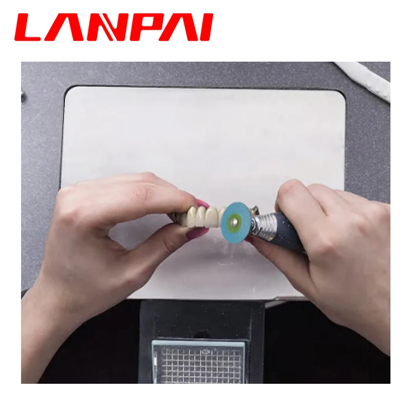 LANPai-デンタルラバー,研磨および研磨キット,キュービックヘッド,2*26mm