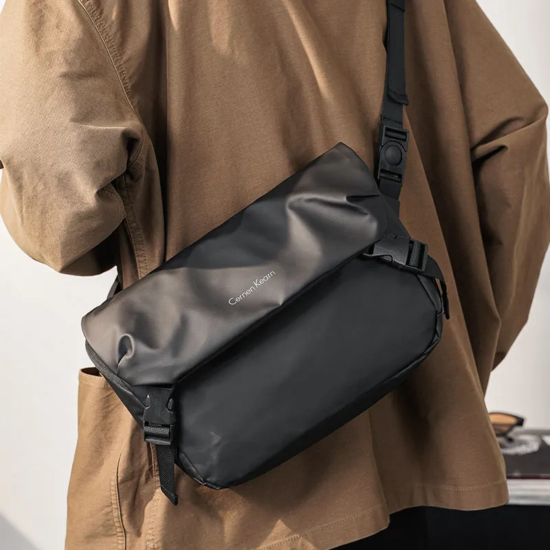 

Trendy Oxford Cloth Men's Single Shoulder Bag Casual Canvas Crossbody Backpack Japanese Style Small Square Bag Fashionable
