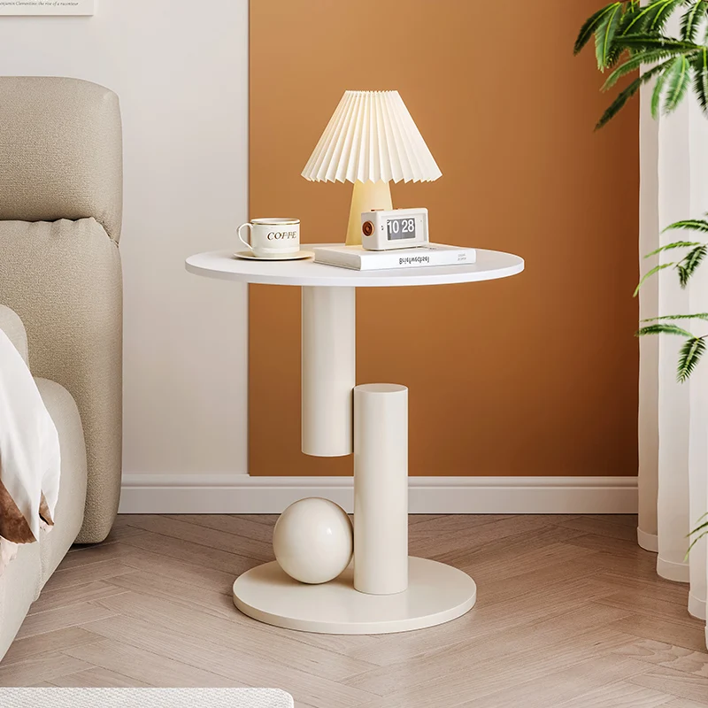 

Столы для макияжа в кремовом стиле, роскошные круглые чайные столы для гостиной, кафе, гостиничная вечеринка, акцентная мебель Tavolino Da Salotto Lskfz