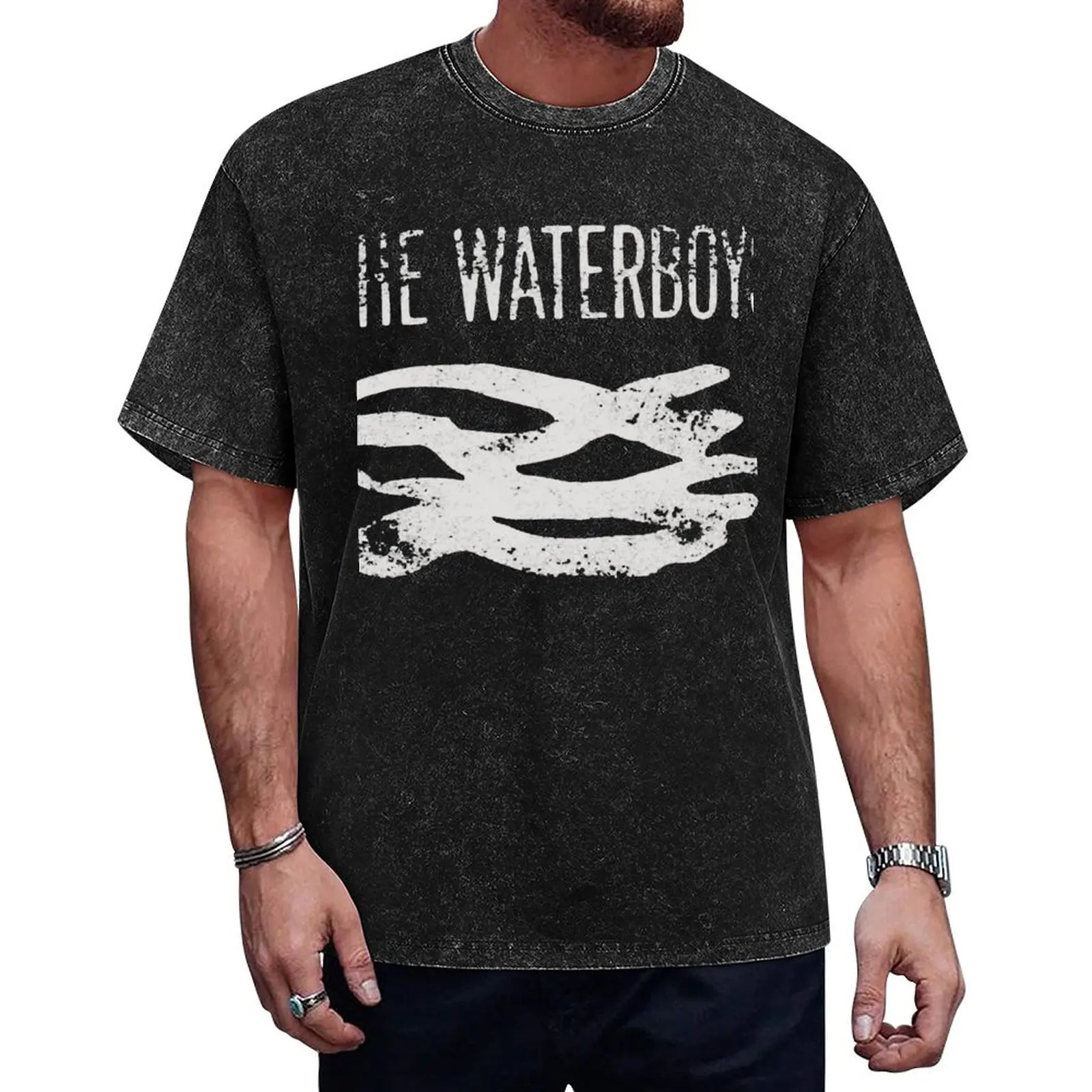 

The Waterboys T-Shirt hippie clothes summer tops blue archive luxury t-shirt mens big and tall t shirts