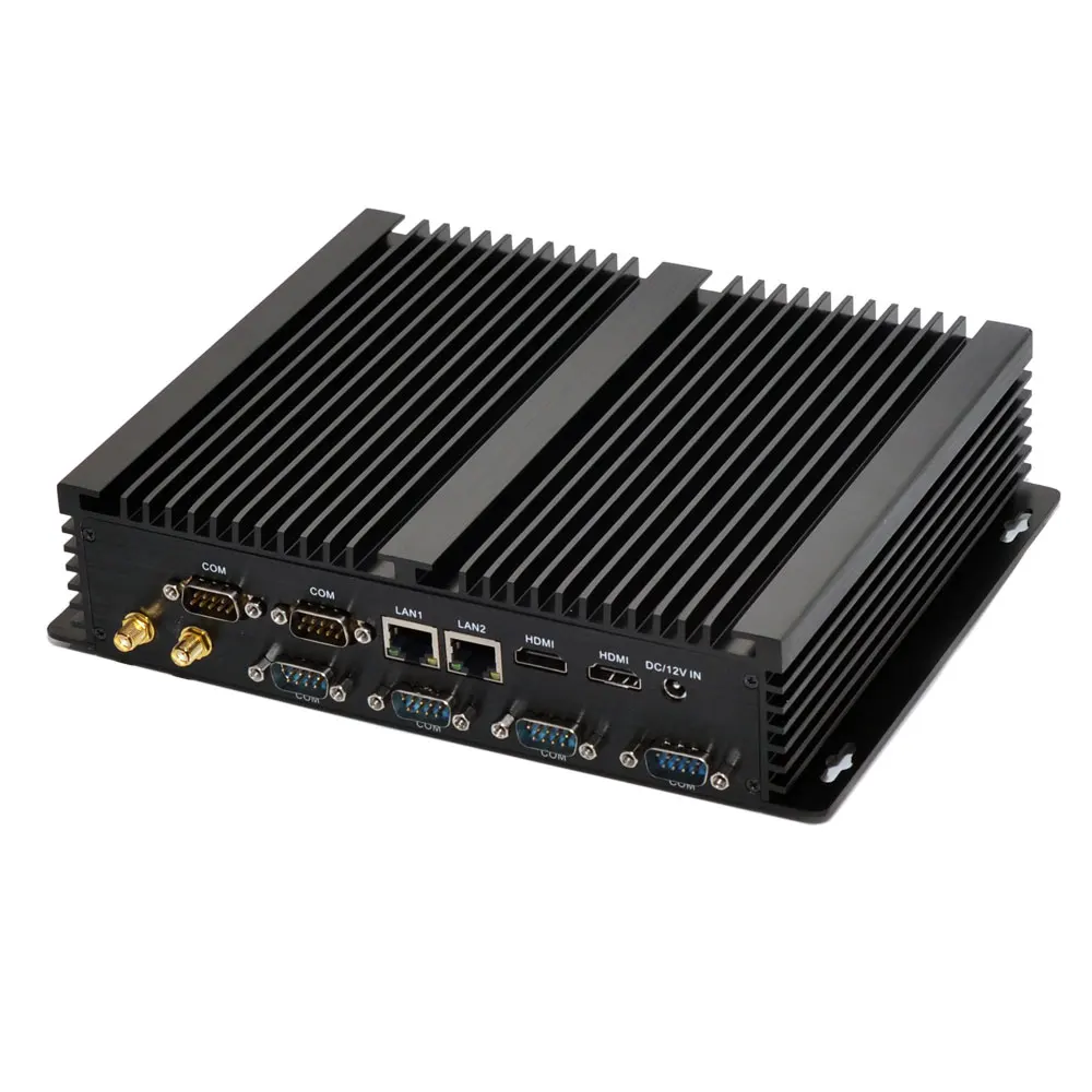 Industrial Fanless Mini PC Core i7-4500U i5 4200U i3 Micro Computer with RS485 2*DDR4 6*COM 4*USB2.0 4USB3.0 2*HD WiFi