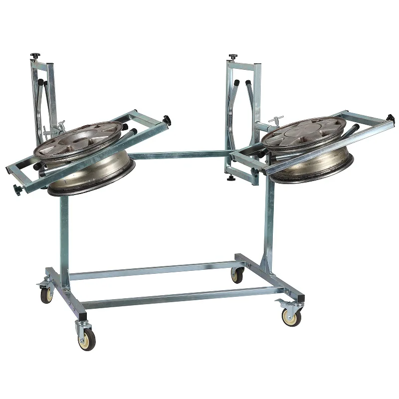 Car Tire Repair Stand Hub Steel Rim Painting Display Rack Wheel Repair Stand Mobile Tool