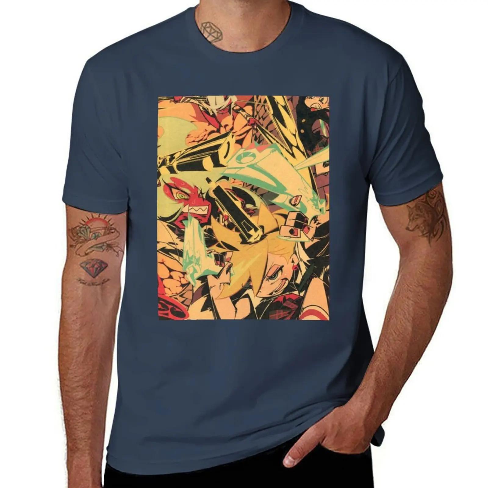 

Panty and Stocking with Garterbelt T-Shirt Breathable Lightweight Summer Top