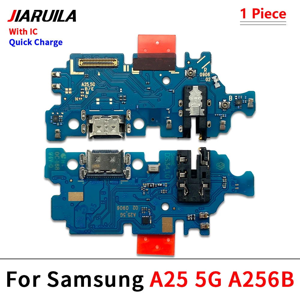 10Pcs/Lot, USB Charger Dock Connector Charging Port Microphone Flex Cable For Samsung A05 A05s A15 A25 A35 A55 5G