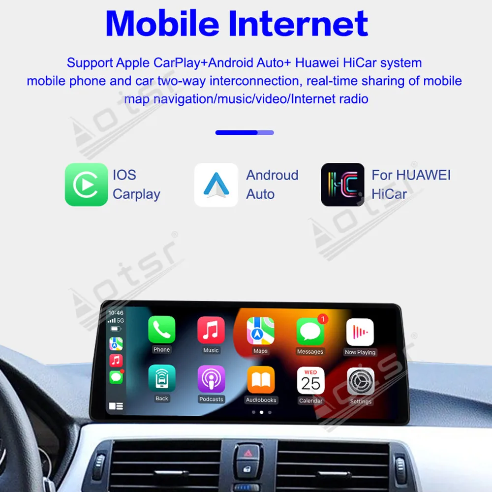 

12.9" Linux CarPlay Car Radio For BMW 3 4 Series 2013-2017 NBT 2018-2019 EVO Touch Screen Multimedia Player GPS Navigation DSP