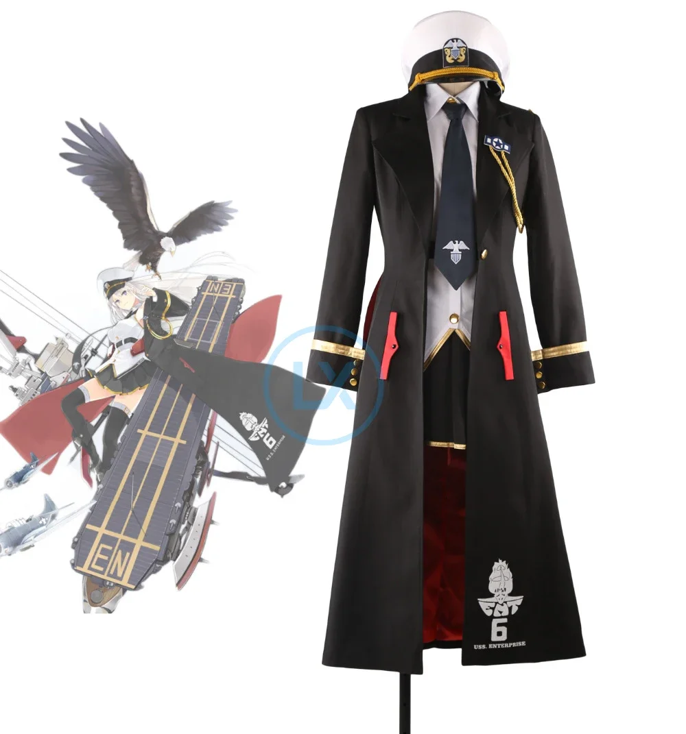 Anime Azur Lane Enterprise B Cosplay Costume Azur Lane Cosplay Costume Custom Made Full Set Halloween