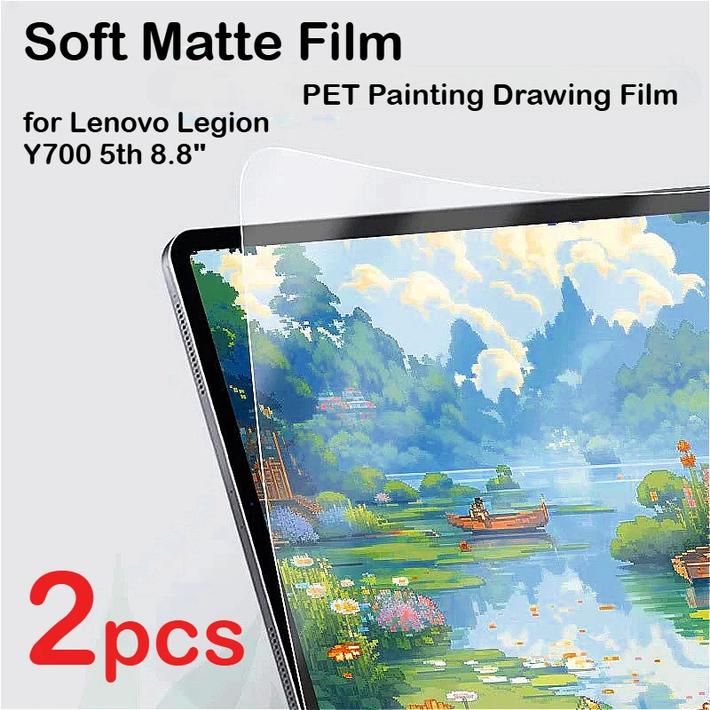 2Pcs Matte PET Painting Drawing Film Protector for Lenovo Legion Y700 5th Gen4 2025 8.8 Xiaoxin Pad 11 12.1 