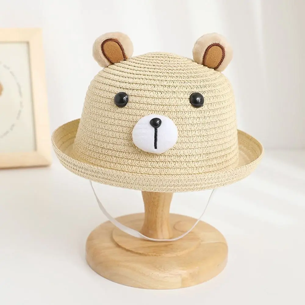 Outdoor Cute Kids Bucket Hat Breathable UV Protection Sun Cap Sunscreen Summer Straw Hat Children Boys Girls