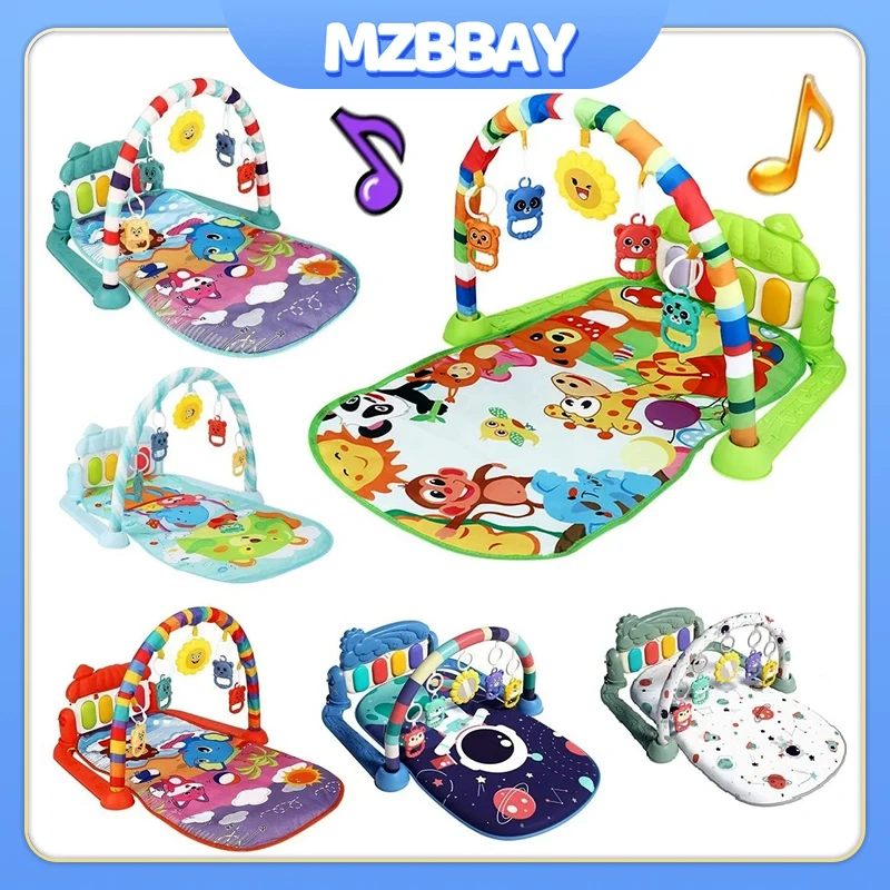 Multifunctionele Baby Fitness Frame Educatieve Deken Gym Pasgeboren Instrument Sussen Piano Speelmatten Vroeg Onderwijs Speelgoed Cadeau