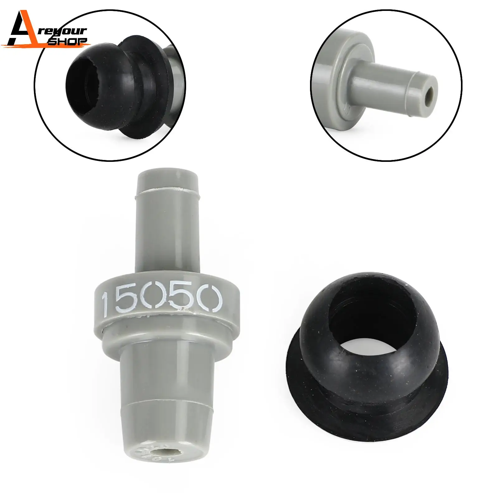 Areyourshop 12204-15050 PCV Valve+Grommet Set Fit for  Corolla 1993-1997/Celica For Suzuki 90480-18001 122041505 Car Parts