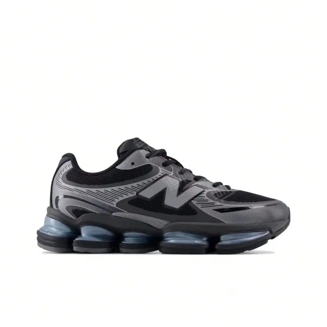 NB 2000 Versatile Comfortable Durable Low-Top Running Shoes, Unisex, Silver & Black U2000EA