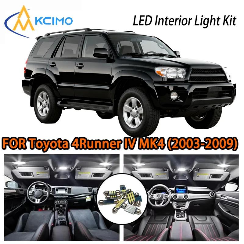 KCIMO لسيارة Toyota 4Runner IV MK4 2003-2009 أضواء LED، توهج المغامرة على الطرق الوعرة، خياران، جودة ممتازة