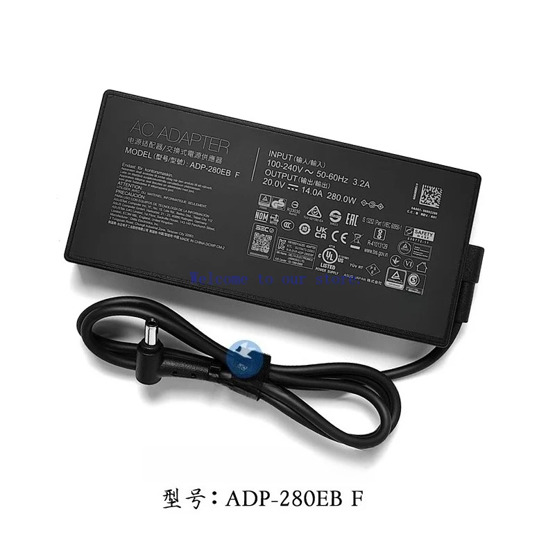 For ASUS ADP-280EB F TUF 5/4 Pro ROG Strix Scar 8 Ice Blade 7 Computer Power Adapter Charger 280W