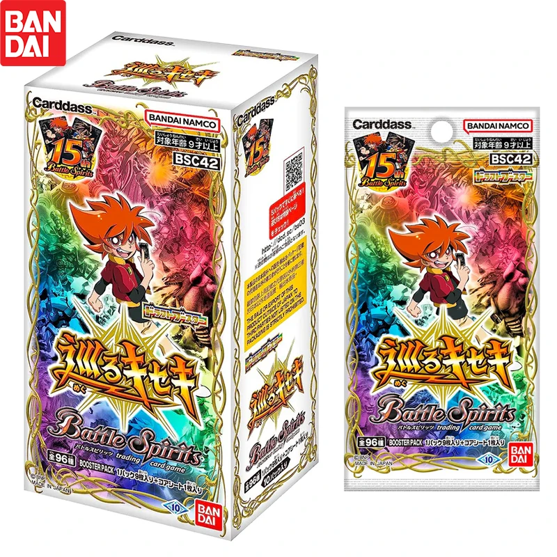 

BANDAI BSC42 Battle Spirits Draft Booster Pack Вращающаяся чудо-коробка TCG Коллекционная карта аниме