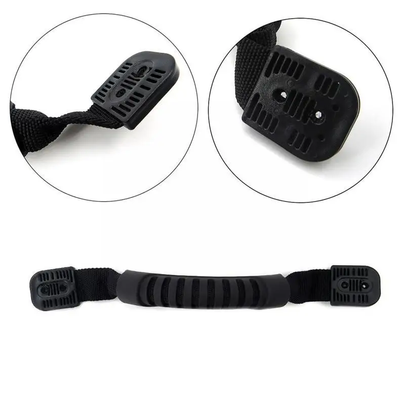 29.5 x 2.5 cm Black Mounchain Rubber Boat Luggage Side Mount Carry Handles for Kayak Canoe Boat Fishing Tools A7E8