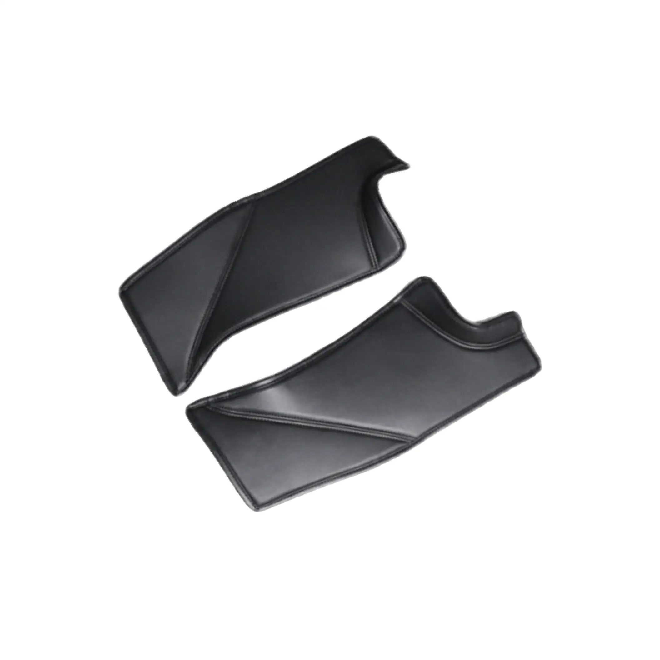 

2Pcs Car PU Leather Rear Door Sill Protector Sticker Fit Model Y