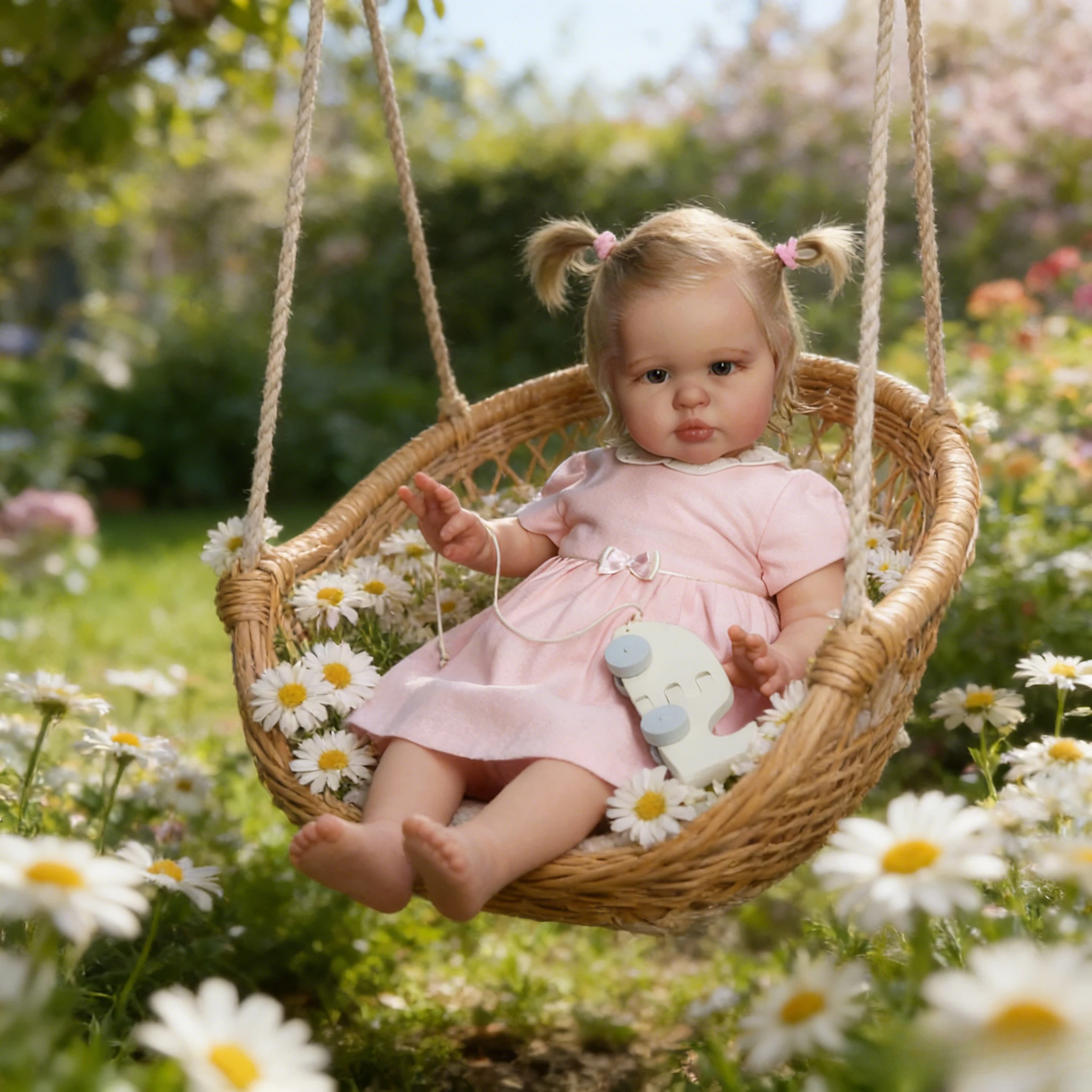 

60CM Ellie Reborn Toddler Doll - Lifelike Hand-Painted Baby with Visible Veins, High Quality Realistic Reborn Baby Doll