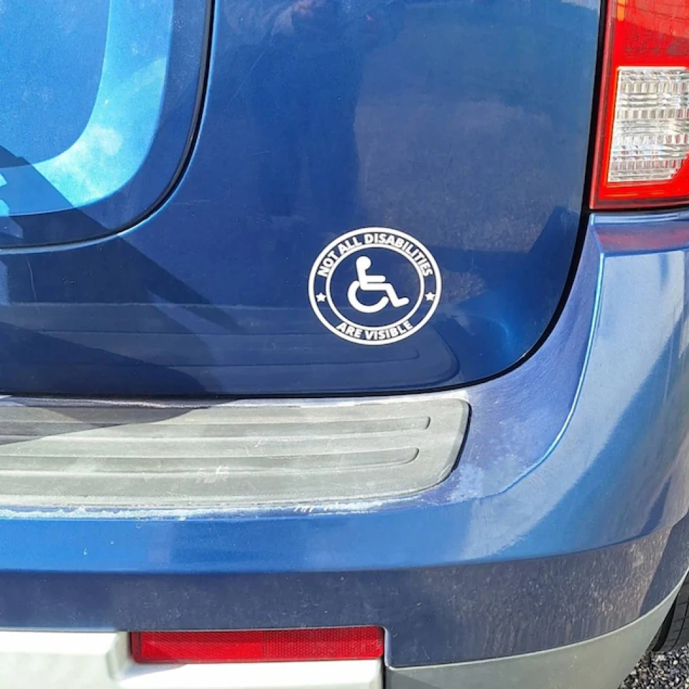 

Виниловый бампер для инвалидной коляски с наклейкой на окно не для всех инвалидов