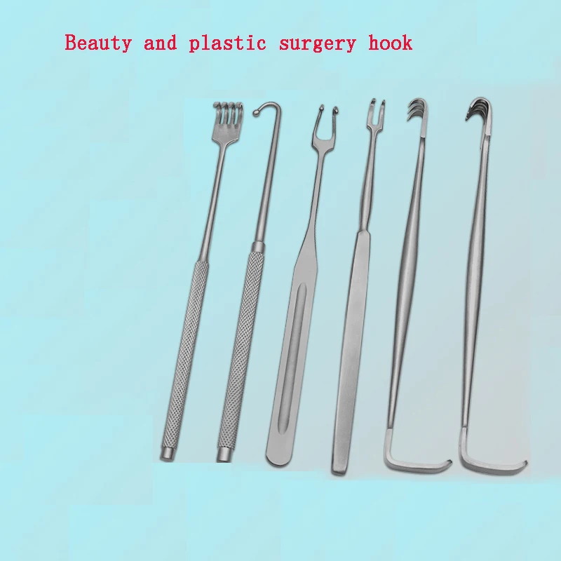 

Beauty plastic surgery hook rake type eyelid and eye bag hook for double eyelid and nose comprehensive surgical instrument skin