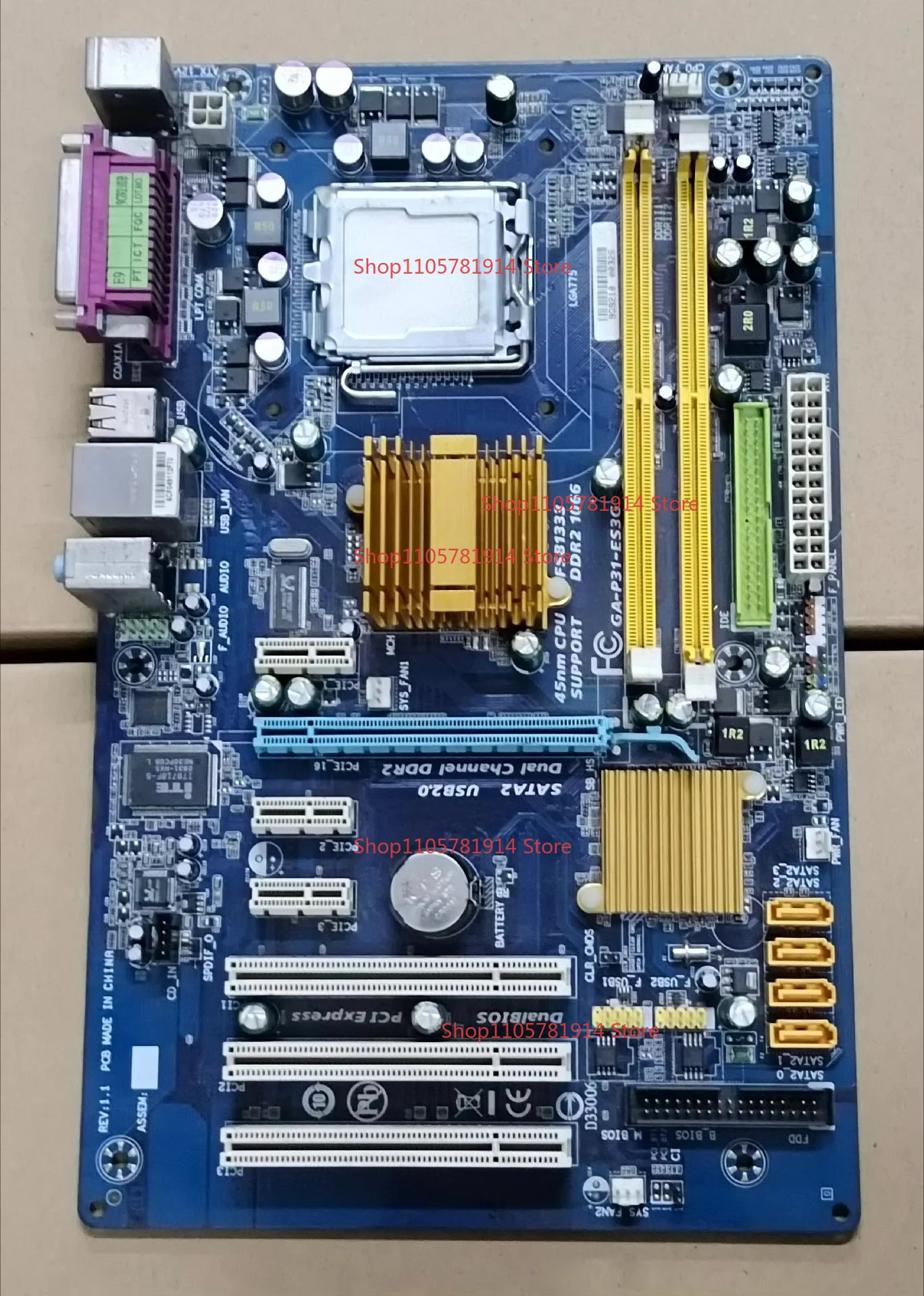 For Gigabyte GA P31 ES3G Main Board LGA775 P31 Chipset DDR2 Core 2 Quad Core Dual Core Desktop Main Board