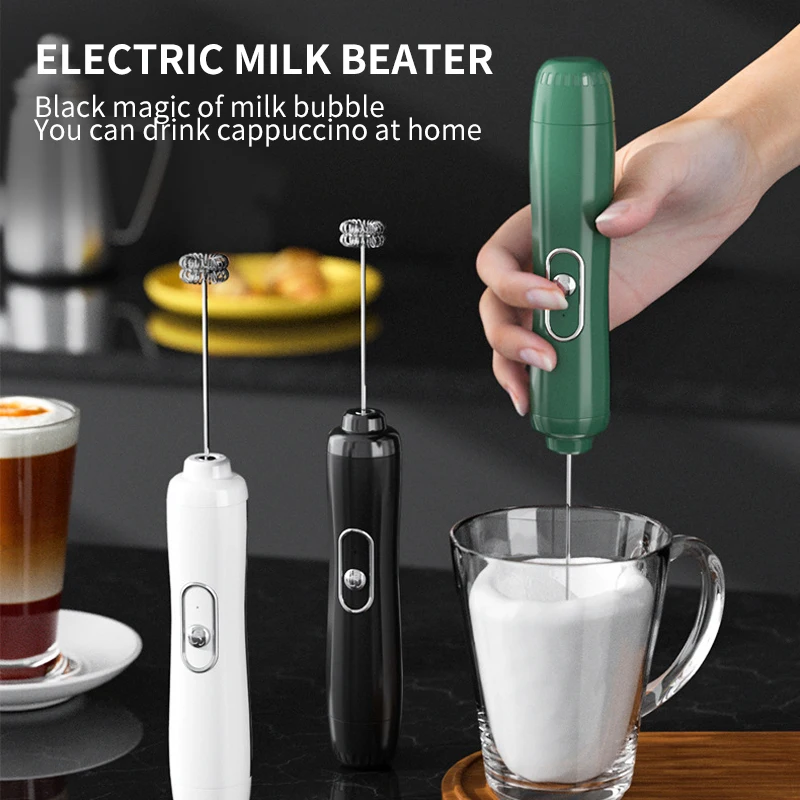 Electric Milk Frother Portable Handheld Mixer Foamer Home Milk Frothers Foam Maker Foy Kitchen Accessories