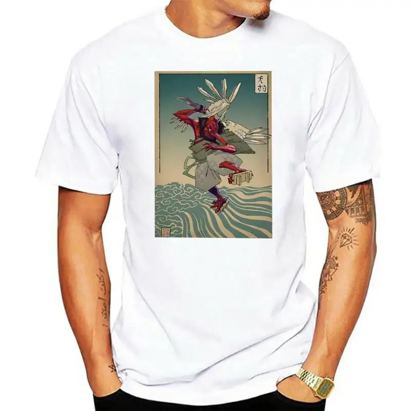 Mens T-Shirt Tengu Printing Tops T Shirt Japan Style TShirt  Cotton Crewneck Clothes Ctomized Summer Tees Wholesale