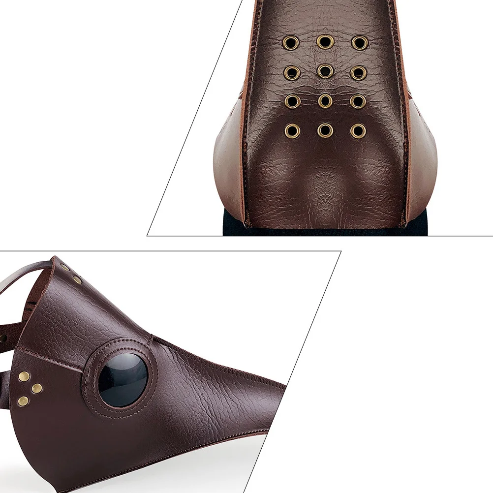 

1pc Bird Beak Mask Long Plague Doctor Costume For Halloween Masquerade Party Ventilated Face Decorative Prop Accessory